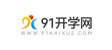 91开学网logo,91开学网标识
